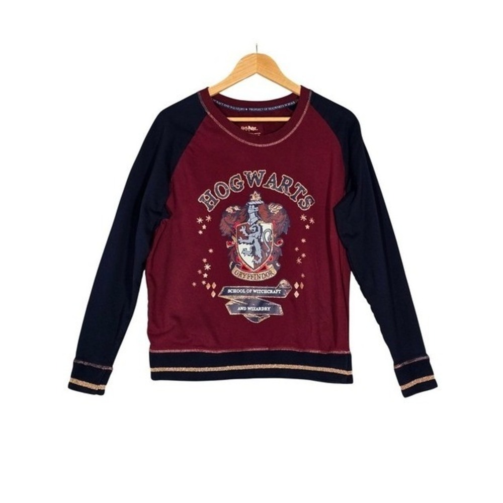 Harry Potter Women's Gryffindor Hogwarts Raglan Sweatshirt Small